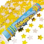 Хлопушка Бумфети 30 см Звезды фольг. золото/серебро  1501-5826