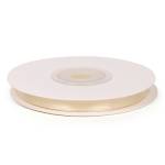 Лента декоративная атлас светло-кремовый 6мм*22,5м 3004