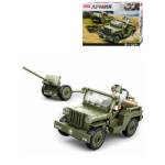 Конструктор SLUBAN Военный джип 143 дет. 1 фигур. М38-В0853