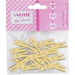 Прищепки декоративные deVENTE 8120400 Golden 20 шт.