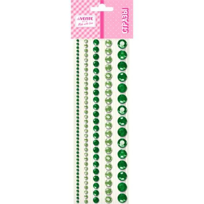 Стразы самоклеящиеся deVENTE 8002565 DIY Jewelru Inspiration 130шт. 5 размеров, изумрудные