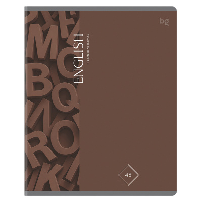 Тетрадь 48 л. (клетка) БиДжи Гармония знаний Английский язык soft-touch ТПск48_лс 62358