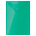 Папка - конверт А6 на кнопке СТАММ ММ-31719 зеленая вертик.