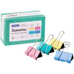 Зажим канц. 41 мм OfficeSpace цветной 19362 (ЦЕНА ЗА УПАКОВКУ 12 шт)