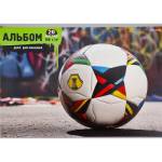 Альбом д\рис. 20 л. Проф-Пресс Мяч на фоне грффити мел. обл. 20-7483