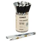 Ручка гелевая Пиши-стирай LOREX KIDS CUTE MONSTERS 0,5 синяя LXKEPSS-CM