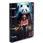 Тетрадь 80 л. А5 на кольцах КТС Аниме. Девочка и панда пластик обл. С9967-07