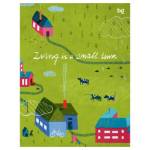 Тетрадь 120 л. А5 на кольцах БиДжи Маленький городок мат. лам. тверд.облож. ТТ5к120_лм 59494