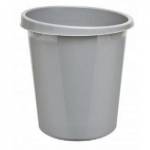 Корзина для бумаг 9 л. цельная серая КР61