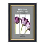 Фоторамка 10х15 Interior Office пластик черный 589
