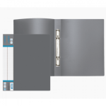 Папка с 2-мя кольцами 20 мм А4 700 мкм deVente 3081408 серая