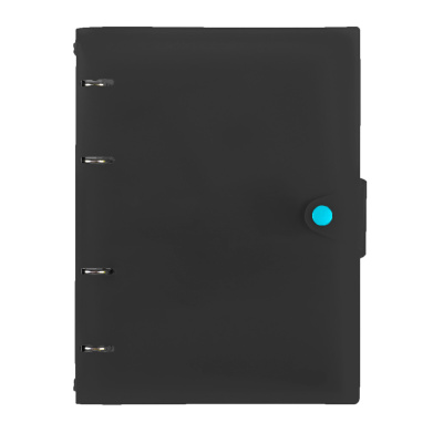 Тетрадь 80 л. А5 на кольцах К-Э Favorite Black на кнопке ТКПФ805637