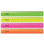 Линейка пластмас. 20 см СТАММ флю ЛН11