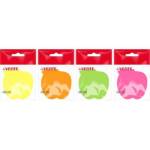 Стикеры 70х70 мм 50 л. deVente Яблоко 2010005 ассорти, неоновые цвета