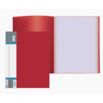 Папка с 20 карманами deVente 3101405 красная