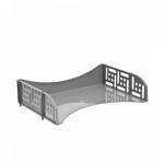 Лоток горизонтальный СТАММ Филд с широк.загрузкой серый ЛТГ-01187