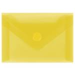 Папка - конверт А7 на кнопке СТАММ ММ-31723 желтая гориз.