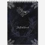 Блокнот А4 20 л. (спираль) Для зарисовок Sketchbook black 2936