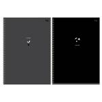 Тетрадь А4 96 л. (спираль) БиДжи Monocolor. Black. Concise Т4гр96 08485