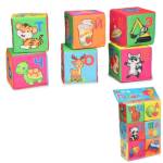 Кубики 6 шт. мягкие Веселая азбука 7х7см д-413-18