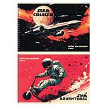 Альбом д\рис. 20 л. (спираль) БиДжи Star adventures мел.карт. АР4гр20 08623