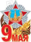 0-35-123 Плакат фигурный 9 Мая 348х505 мм    