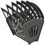 Лоток веерный 7-и секц. СТАММ черный ЛТ418