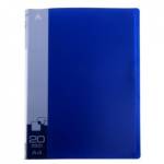 Папка с 20 карманами Бюрократ 816931 синий