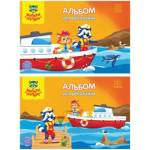 Альбом д\рис. 20 л. Мульти-Пульти Приключения Енота мел.карт. на склейке с раскраской А20кл_18038