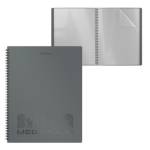 Папка с 20 карманами EК Megapolis спираль 49956 серый