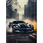 Записная книжка А6 48 л. П-П Спортивный автомобиль в городе-1 48-7095