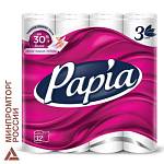 Туал. бумага PAPIA 3 сл. 32 шт. белая 