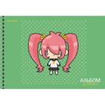 Альбом д\рис. 20 л. (спираль) Канц-Эксмо Аниме мел.картон блок 110 гр. АСБ202038 РАСПРОДАЖА