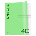 Тетрадь 48 л. (клетка) БиДжи UniTone. Neon пластиковая обложка неон салатовый Т5ск48_12471