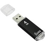 Флэш накопитель 4 Gb USB 2.0 Smartbuy V-Cut черный SB4GBVC-K