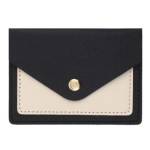 Визитница-кошелек на 2 отд. deVENTE 1020428 на кнопке 8х11см черная