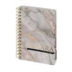 Записная книжка А5 120 л. (спираль) CARRARA с разделит.3-737/12
