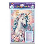 Аппликация бусинами Единорожки 18*25см APPLBEADS-128160 ЧЗ