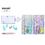 Набор канц Лапки (блокнот 8,7*7,5см, ручка шар 6цв, текстовыделитель, 2 клейк. ленты 1см*2,5м)