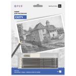 Скетч для раскраш. чернографитными карандашами Мельница у воды ФРЕЯ RPSB-0012 29,7х21см