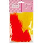 Перья декоративные deVENTE 8130104 Красный микс 50 шт.