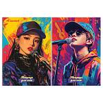 Нотная тетрадь 16 л. А4 BG K-pop вертик. ТН4ск16_лг 57823