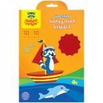 Бумага бархатная А5 10 л. 10 цв. Мульти-Пульти в папке ББ10А5_11086