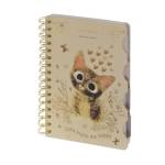 Записная книжка А5 120 л. (спираль) Love me.Милый котик с разделит.3-737/10