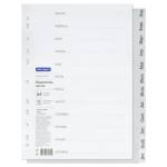 Разделитель А4 Январь-Декабрь 12 л. серый пластик OfficeSpace 366050