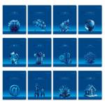 Комплект тем. тетрадей 48 л. 12 шт. SVETOCH Кристалл тайного 01885