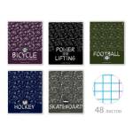 Тетрадь 48 л. (клетка) Альт FLORAL PATTERN 7-48-1371