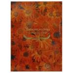 Папка адресная "Свидетельство о рождении" А4 ламинир. Оранжевые цветы