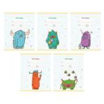 Тетрадь 12 л. (кр. клетка) К-Э Монстрики ТКК128909