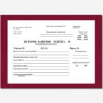 История развития ребенка 200 л. 2340/КРАСНАЯ